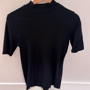 Madewell Black Short Sleeve T-Shirt Women’s Size Small  - Pre-Owned